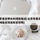 北京冬奥会举办时间和地点(北京冬奥会举办的时间地点项目和吉祥物)