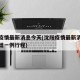沈阳疫情最新消息今天(沈阳疫情最新消息今天新增一例行程)