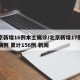 北京新增16例本土确诊/北京新增17例确诊病例 累计156例 新闻