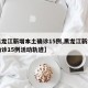 【黑龙江新增本土确诊15例,黑龙江新增本土确诊15例活动轨迹】