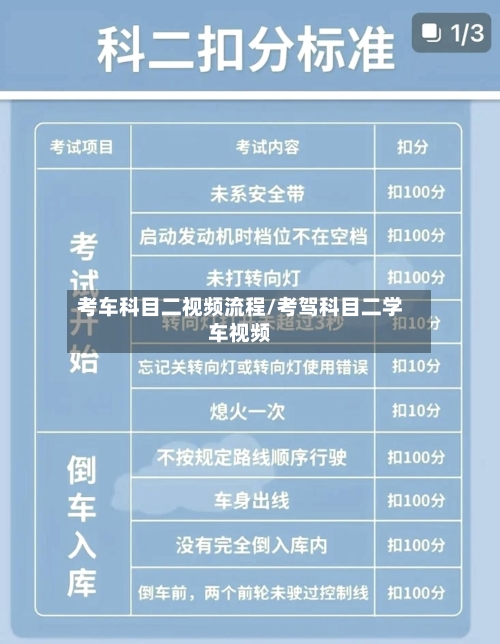 考车科目二视频流程/考驾科目二学车视频