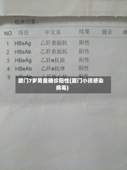 厦门7岁男童确诊阳性(厦门小孩感染病毒)-第3张图片