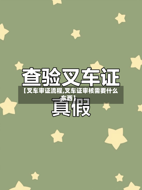 【叉车审证流程,叉车证审核需要什么东西】-第2张图片