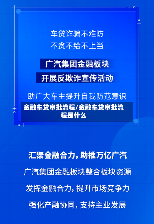 金融车贷审批流程/金融车贷审批流程是什么-第2张图片
