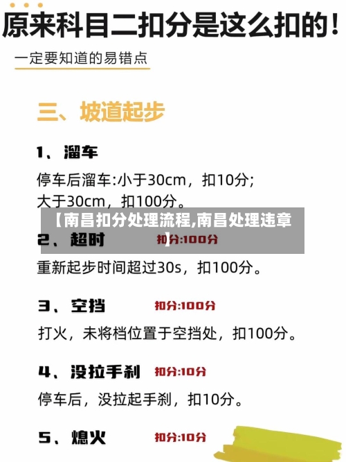 【南昌扣分处理流程,南昌处理违章】