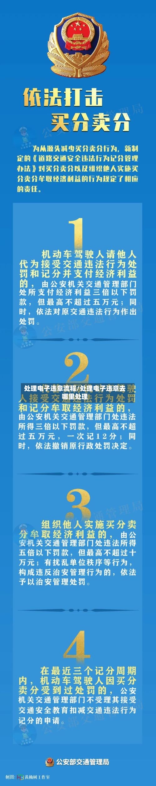 处理电子违章流程/处理电子违章去哪里处理-第3张图片