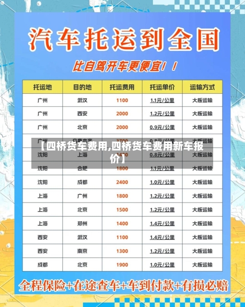 【四桥货车费用,四桥货车费用新车报价】-第2张图片