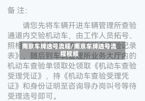 南京车牌选号流程/南京车牌选号流程视频
