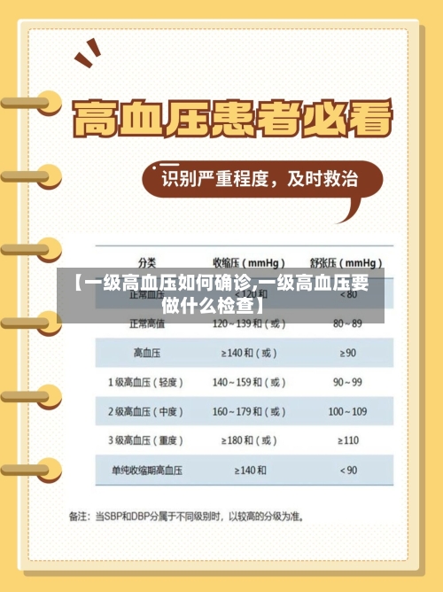【一级高血压如何确诊,一级高血压要做什么检查】