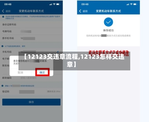 【12123交违章流程,12123怎样交违章】