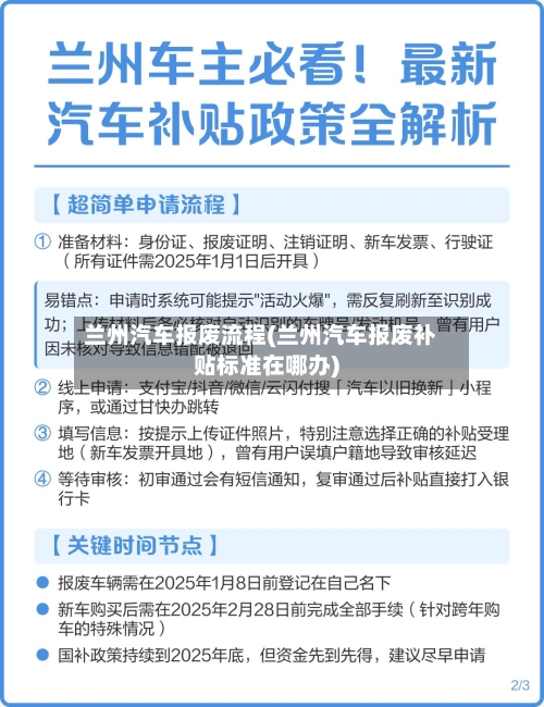 兰州汽车报废流程(兰州汽车报废补贴标准在哪办)-第2张图片