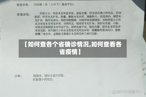 【如何查各个省确诊情况,如何查看各省疫情】-第3张图片