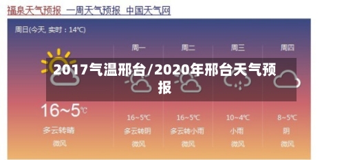 2017气温邢台/2020年邢台天气预报-第2张图片